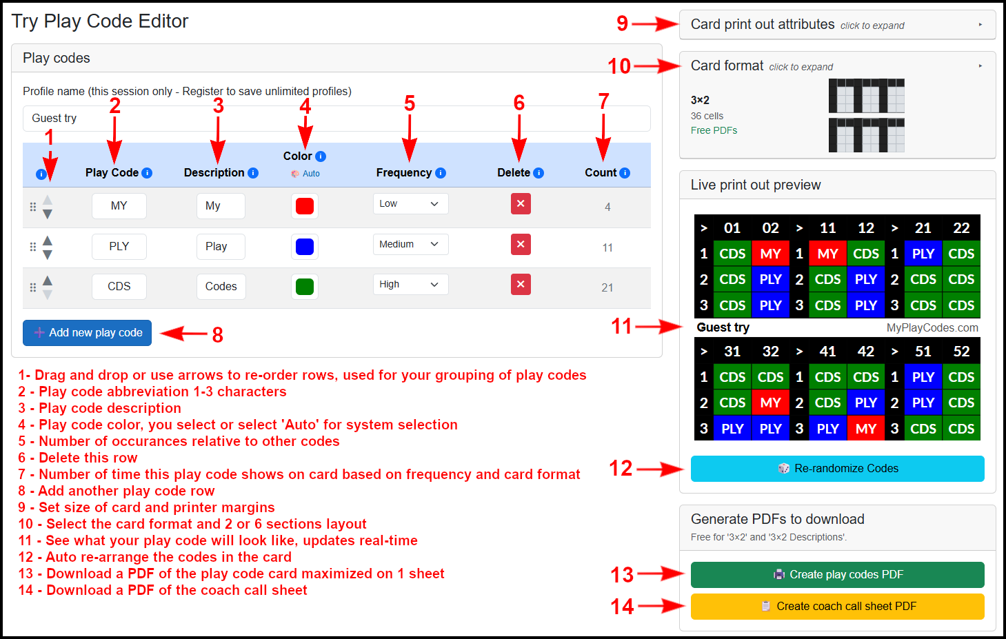 Try Play Code Editor screenshot