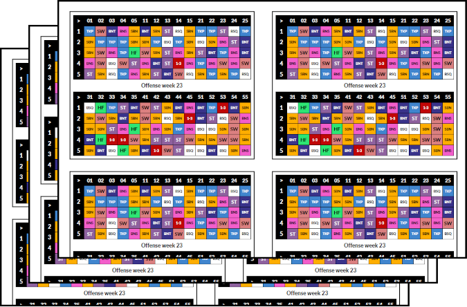 Printed play code cards
